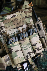 Panel Buckle Up Laser-Cut for 3 AR15/AK Magazines - Multicamo