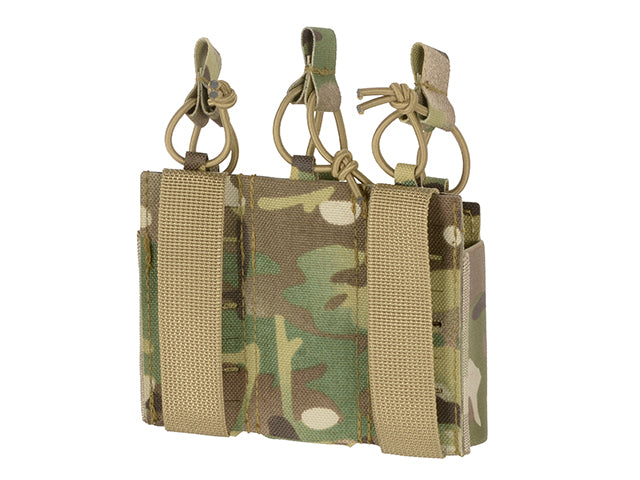 Triple Elastic Pistol Magazine Pouch Laser-cut - Multicamo