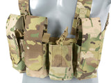 Chest Rig Laser-Cut with AR/AK Pouches - Multicamo
