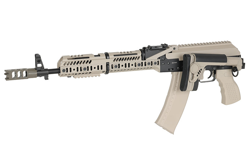 CM.113A AK-74 Taktisk Riffel Replica med Eshooter ETU, GEN-2 - Tan