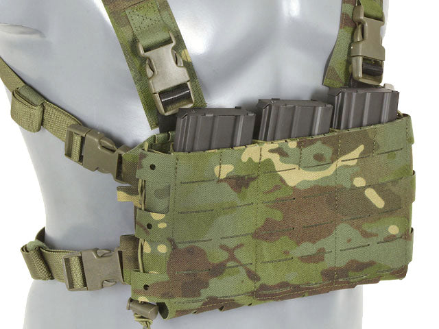 Chest Rig COMPACT - Buckle-up, MOLLE Laser Cut - Multicamo Tropic