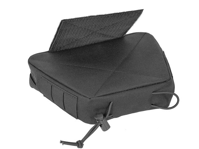 Laser Cut Lower Accessory Utility Pocket with Shockcords for Tourniquet - Black