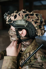3D Laser-Cut Camouflage Cover for High-Cut Helmet - Multicamo