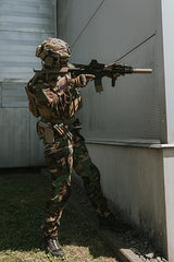 Single Laser-Cut Pistol Magazine Pouch with Flap - Coyote