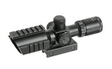 1.5-5x32 Riflescope w/ Integrated Mount, Rails - Black
