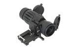 Tactical 3X Magnifier with Flip to Side Mount - Black