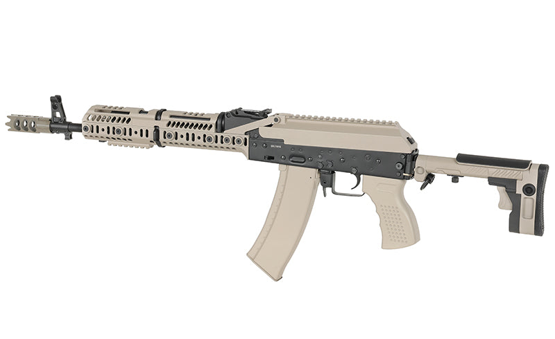 CM.113A AK-74 Taktisk Riffel Replica med Eshooter ETU, GEN-2 - Tan