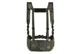 Patrol Tactical Belt with Suspenders MOLLE, Laser Cut - Multicamo Black