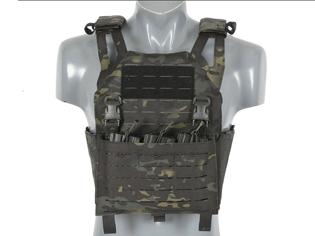 Laser-Cut “Buckle Up" Operator Plate Carrier with AR15/AK Magazine Pouch — MB