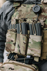 Panel Buckle Up Laser-Cut for 6 AR15/AK Magazines - Multicamo