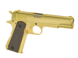 1911 pistol replica with Gas Blowback (GBB) - Gold