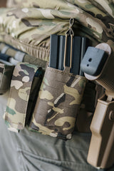 Single Laser-Cut Compact Magazine Pouch for AR15/AK - Multicamo