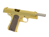 1911 pistol replica with Gas Blowback (GBB) - Gold