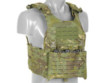 QRF Plate Carrier Laser-Cut Buckle Up with AR15/AK Magazine Pouch - Multicamo Tropic
