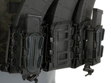 Soft Shell Rifle 5,56 Mag Pouch with MOLLE Clips - Black