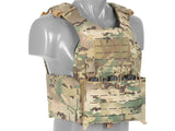 QRF Plate Carrier Laser-Cut Buckle Up with AR15/AK Magazine Pouch - Multicamo