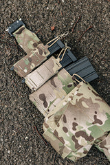 Single Laser-Cut Compact Magazine Pouch for AR15/AK - Multicamo