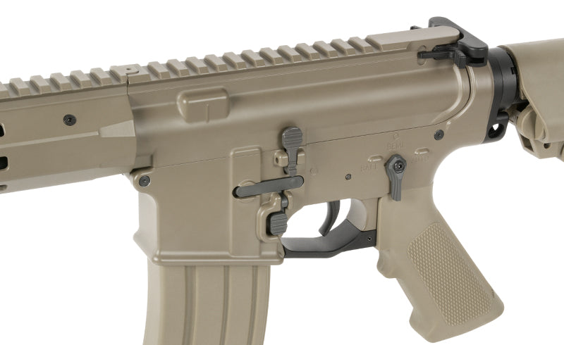 WE13 9,5" M4/AR-15 Knight's Armament Airsoft Riffel, 30 RPS, ETU - TAN