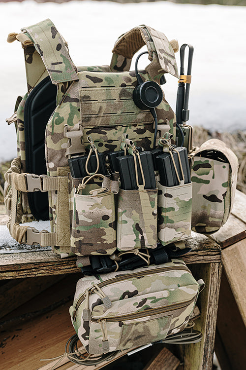 Panel Buckle Up Laser-Cut for 6 AR15/AK Magazines - Multicamo