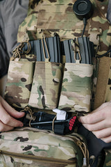 Panel Buckle Up Laser-Cut for 6 AR15/AK Magazines - Multicamo