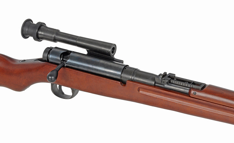 Type 97 bolt-action airsoft riffel - ægte træ