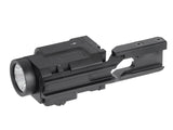 Russisk Taktisk Flashlight K-2P - Sort