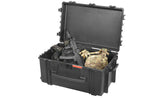 Suitcase-style transport case for firearms