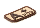 JTG Bloodtype gummipatch A Pos