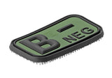 JTG Bloodtype gummipatch B Neg