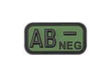 JTG Bloodtype gummipatch AB Neg
