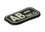 JTG Bloodtype gummipatch AB Neg