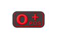 JTG Bloodtype gummipatch 0 Pos