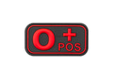 JTG Bloodtype gummipatch 0 Pos
