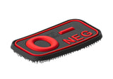 JTG Bloodtype gummipatch 0 Neg