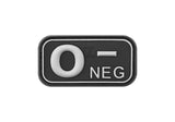 JTG Bloodtype gummipatch 0 Neg