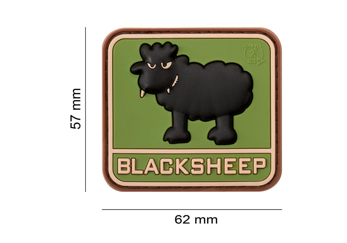 JTG Sort Sheep gummipatch