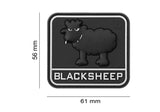 JTG Sort Sheep gummipatch