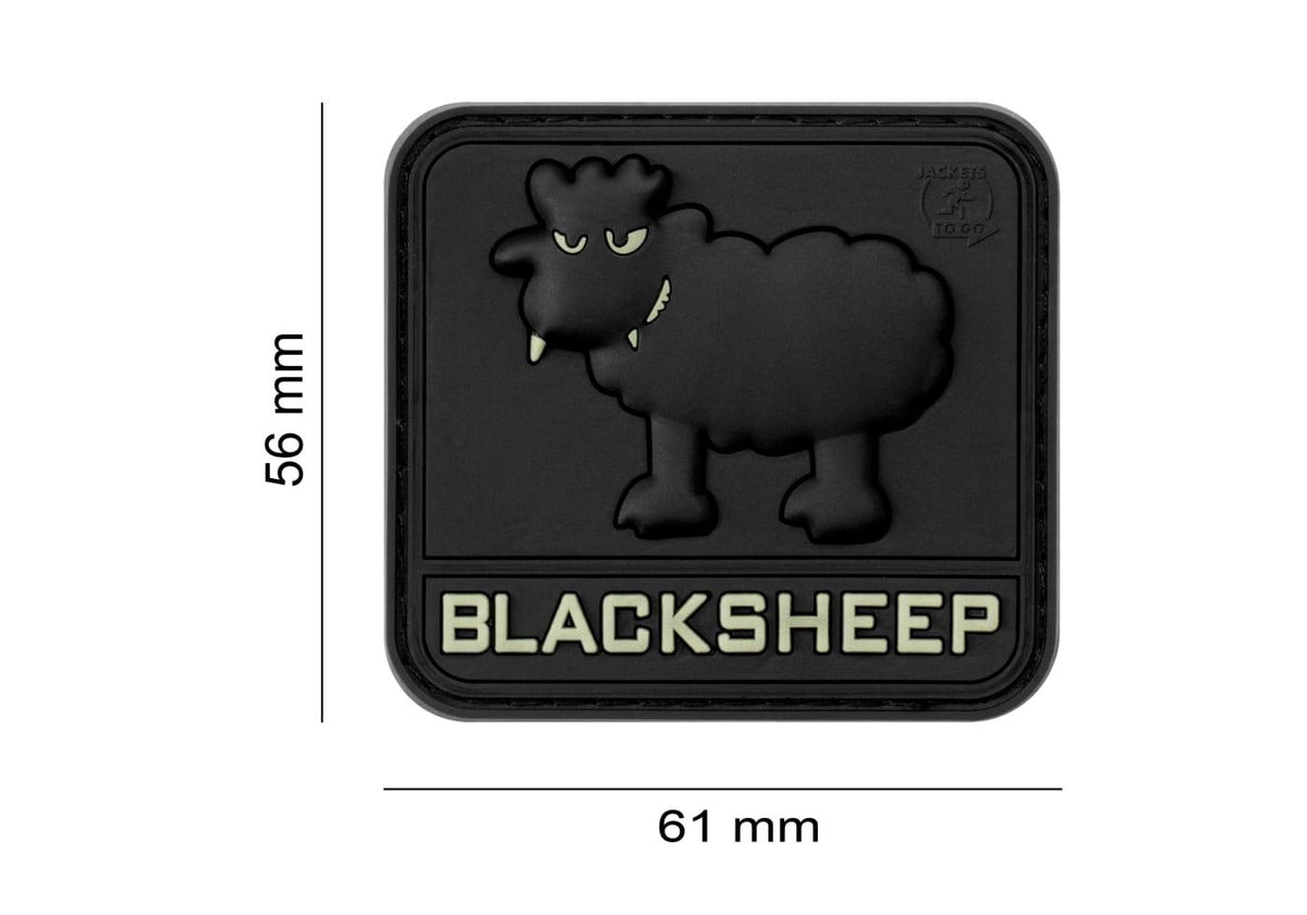JTG Sort Sheep gummipatch