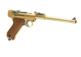 WE P08 8 Inch Full Metal GBB - Silver