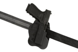 Frontline Open Top Kydex Hylster til GLOCK G19 Paddle - Sort