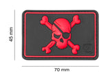 JTG Pirate Skull gummipatch