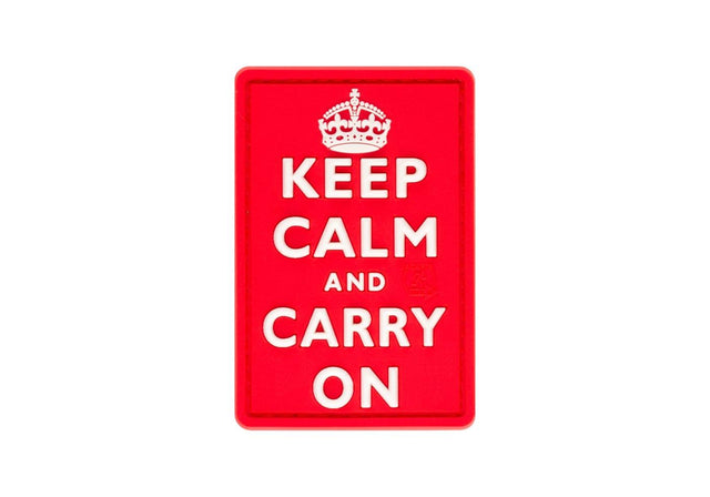 JTG Keep Calm gummipatch - Multicolor