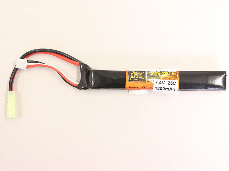 X-Cell LiPo Batteri 7,4V 1200mAh 25C - Buffer Stick, Lille Tamiya