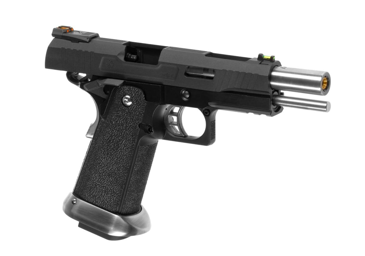 WE Hi-Capa 5.1 Force helmetal GBB - Sort
