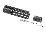 Ares 7 Tommer Keymod Forskæfte Set - Sort