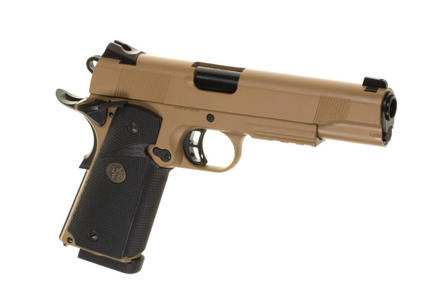 KJ Works M1911 MEU Full Metal Tan Co2 - Desert