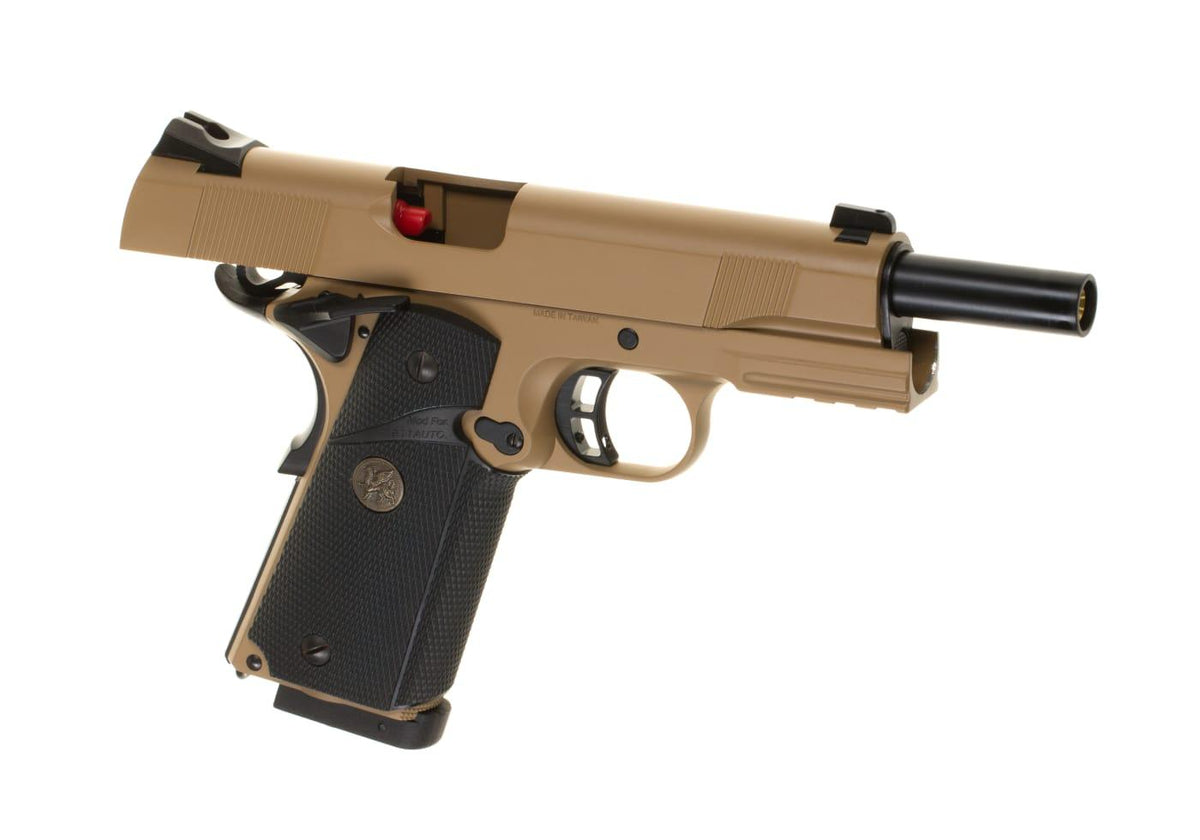 KJ Works M1911 MEU Full Metal Tan Co2 - Desert