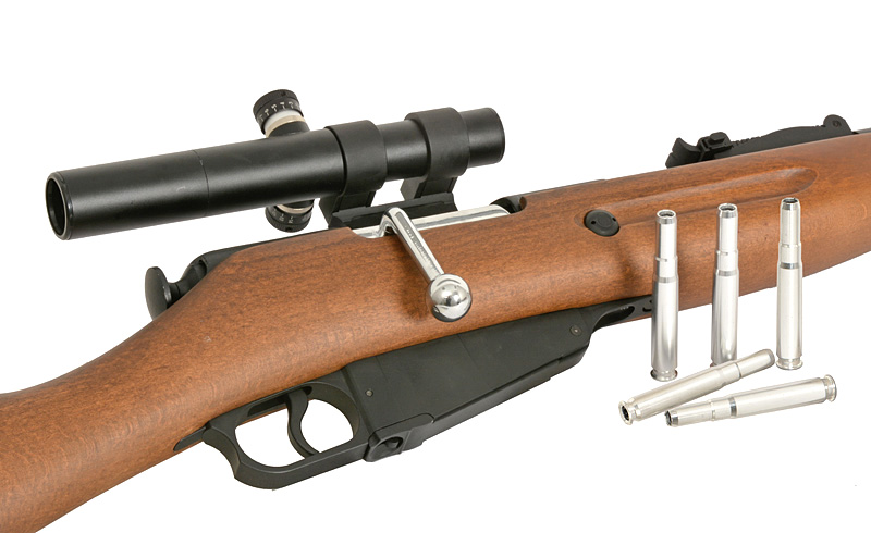 Mosin Nagant 1891/30 PU Scope Bolt-Action Airsoft Riffel – Real Wood