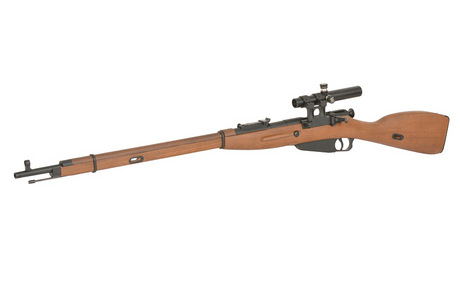 Mosin Nagant 1891/30 PU Scope Bolt-Action Airsoft Riffel – Real Wood