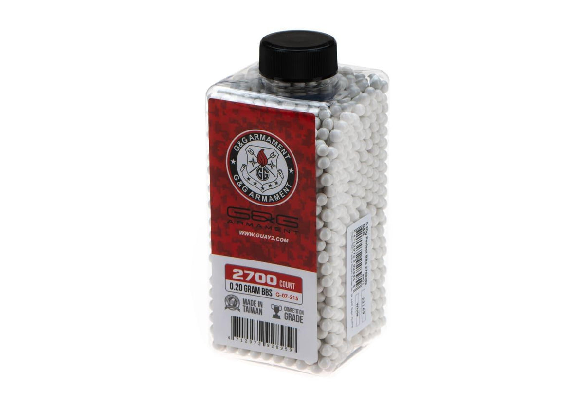 G&G 0.20g Perfect BB'er 2700rds - Hvid